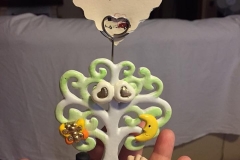 Albero della vita segnaposto in ceramica realizzato completamente a mano  tema "500 d'epoca"